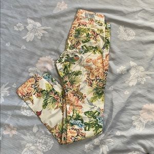 Zara Girl Tropical White Jeans